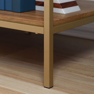 English Elm Credenza, Stylish Brown Finish For Tvs Up To 65", Modern Design With Ample Storage & Cable Management B356P367968