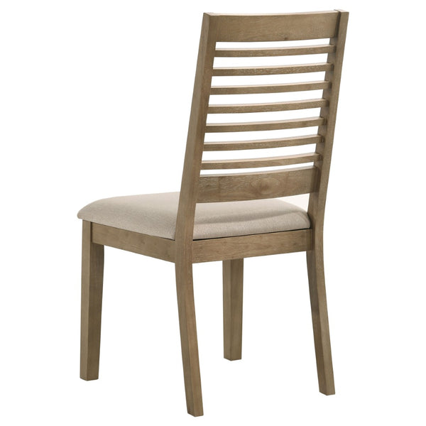 English Elm Umbarger Rubberwood 5 Piece Dining Set Wire Brushed Finish Ladderback Chairs Farmhouse B062S01662