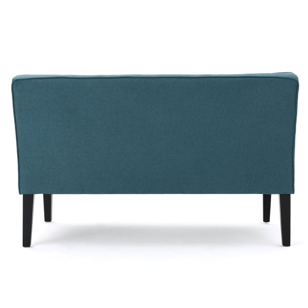 English Elm Christopher Knight Home® - Loveseat - Stylish Teal Upholstered Loveseat With Birch Legs For Modern Comfort & Chic Home Decor 57659.00DTE