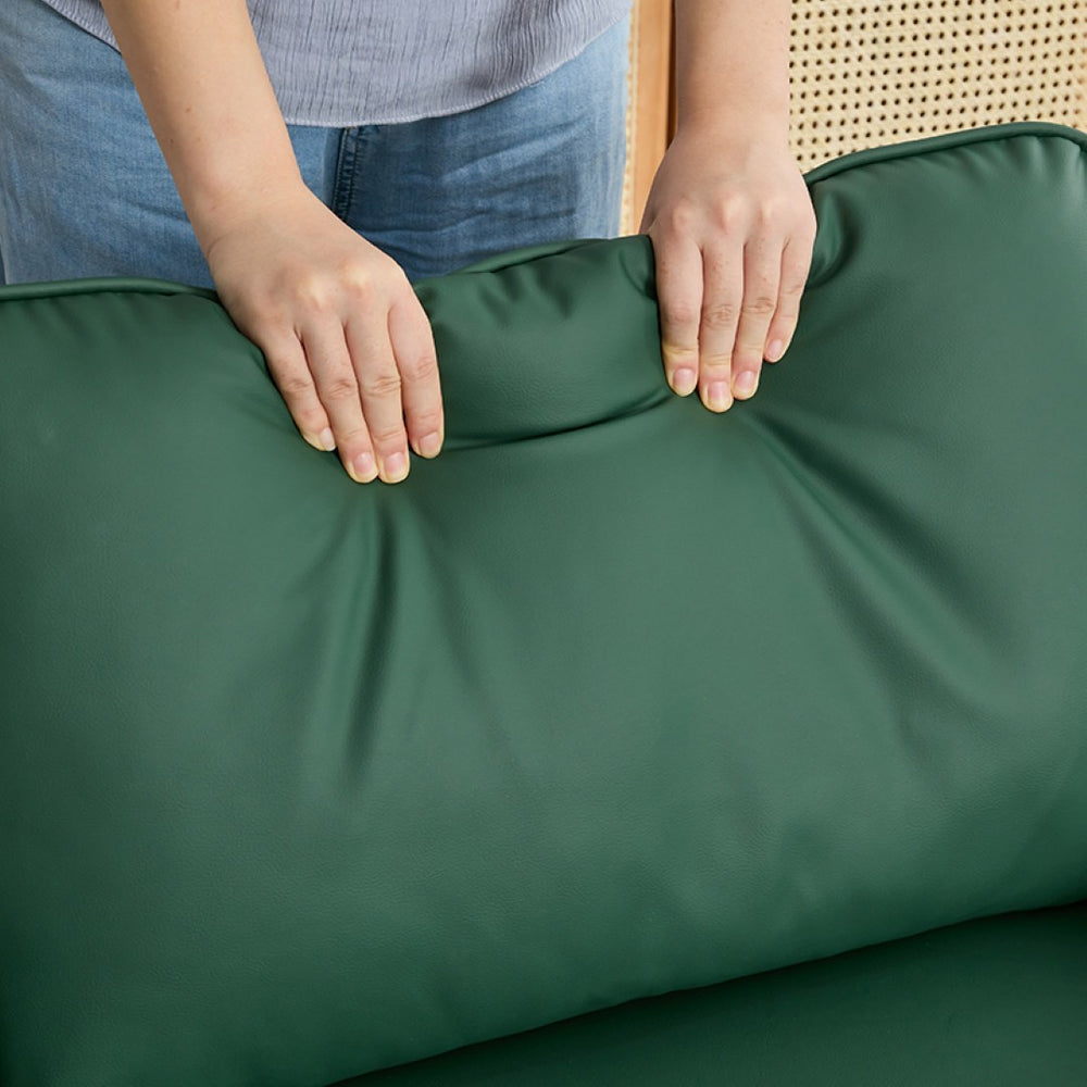 English Elm Ts Cat Paw Leather Upholstered Sofa Chair - Retro Nordic Design For Cozy Living Spaces & Balconies W2311P339654-GIGA