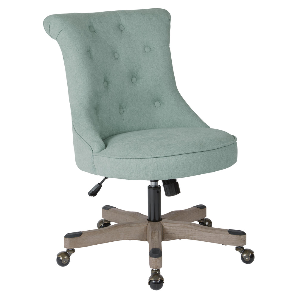 OSP Home Furnishings Hannah Tufted Office Chair Mist