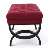 Christopher Knight Home® - Noble House - Scarlett Tufted Fabric Ottoman Bench