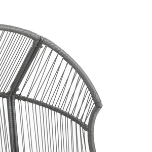 English Elm Christopher Knight Home® - Palos Outdoor Wicker Glider Chair - Weather-Resistant Dark Gray With Plush Cushions For Relaxation N775P191232G