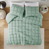 Intelligent Design Dream Puff Casual Down Alternative Comforter Set ID10-2306 Sage