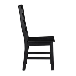 English Elm Reddy Ladder Back Wood Dining Chairs Set of Two Farmhouse Style with Oak Grain Detail B056P417035