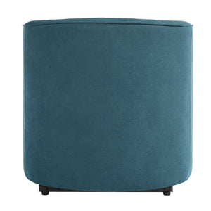 English Elm Power Lift Recliner Barrel Back Chenille Chair for Seniors with Footrest Pocket Blue N719P355911C