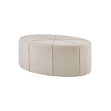 Madison Park Ferris Traditional Oval Ottoman MP101-0712 Cream