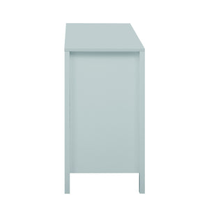 English Elm U_Style Modern Wave-Front Sideboard - 3 Adjustable Shelves, Soft-Close Doors & Metal Handles, 3 Colors N711P269066C-GIGA