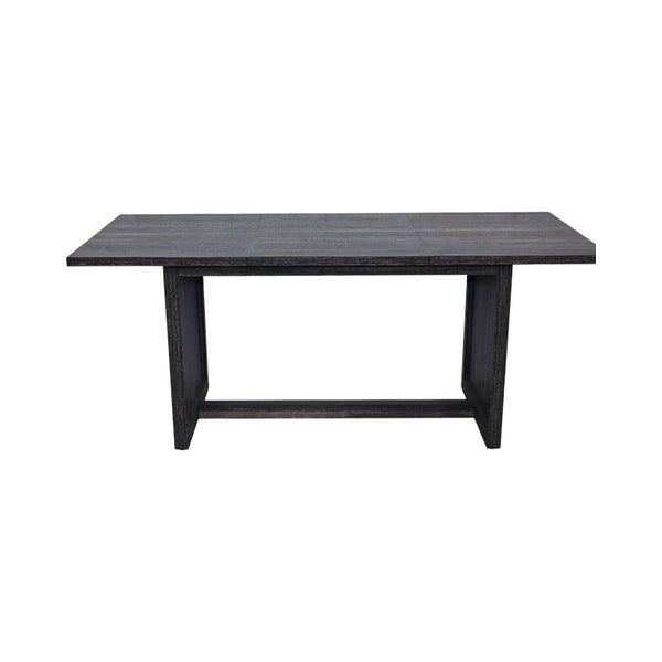 English Elm 70.87" Farmhouse Dining Table for 6-8, Antique Gray 70.87" Rustic Rectangular Wood Table with X Legs W1412P272807