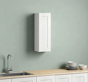 English Elm 15 Inch Shaker Wall Cabinet Solid Wood Soft Close Adjustable Shelves Kitchen Bath Storage T2950P366445