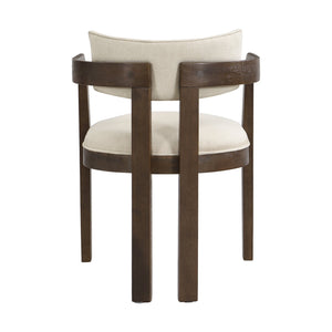 English Elm Christopher Knight Home® - N771P197053H Bouclé Upholstered Dining Chair with Wire-Brushed Rubberwood Frame, Modern Comfort Walnut N771P361737T