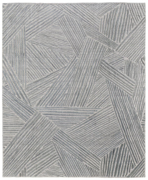 Feizy Rugs Elias Handwoven Abstract Viscose-wool Rug In Gray, Blue & Ivory – Elevate Your Home Decor Elegance Green,Ivory,Tan Viscose,Wool Els69fyfgrngrye10