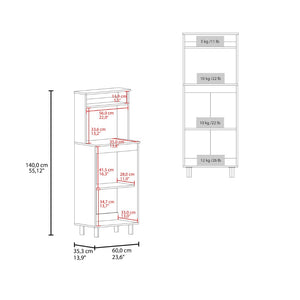 English Elm So- Hi Melamine Wall Cabinet Single Door Slim Storage for Kitchen or Laundry Room B128P485399
