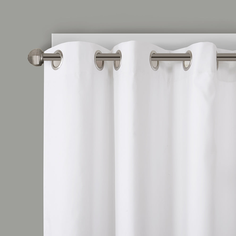 JLA Home Intelligent Design - Printed Olivia Total Blackout Curtain Panel — Bold Teal Floral Foamback for Privacy, Energy Savings ID40-1012