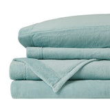 True North by Sleep Philosophy Soloft Plush Casual Micro Plush Sheet Set BL20-0604 Aqua