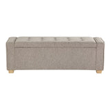 OSP Home Furnishings Bethwin Storage Bench Fog