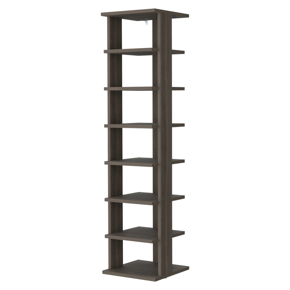 English Elm Fm Furniture Ivonny 7-Tier Freestanding Shoe Rack - Slim, Modern Organizer For Easy Access & Style B128P361093