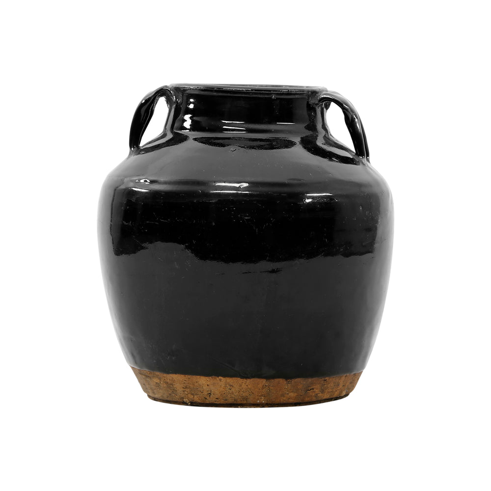 Lilys Vintage Black Jar With Handles Small Size Vary 8401-S