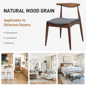 English Elm Christopher Knight Home® - Set Of 2 Vintage-Inspired Rubberwood Dining Chairs With Ergonomic Backrest & Plush Cushions N759P307032F