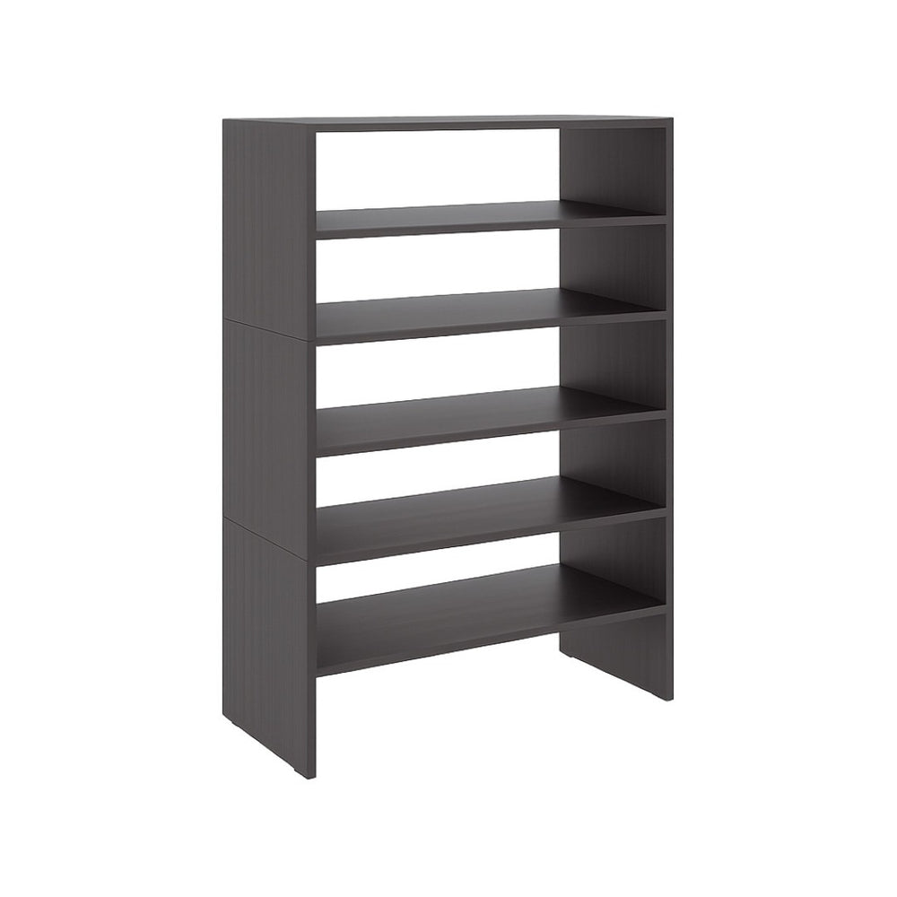 English Elm Fm Furniture Houston Four Shelf Shoe Rack Wenge Engineered Wood Entryway Organizer B128S00264