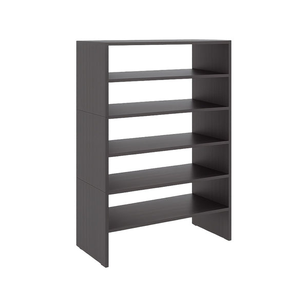 English Elm Fm Furniture Houston Four Shelf Shoe Rack Wenge Engineered Wood Entryway Organizer B128S00264