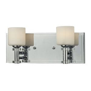 2-Light Glass Bath Bar in Chrome Finish 84071/2 Elk Lighting