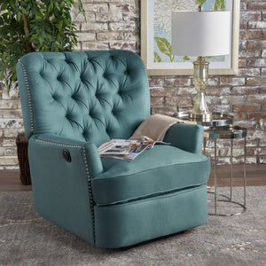 English Elm Christopher Knight Home® - Indulge Electric Recliner with Teal Fabric, Copper Accents, Power Lift Recline and Plush Comfort 61375.00DTE