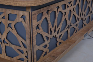 English Elm Rio Smart Adjustable Height Coffee Table - Modern Anthracite Centerpiece With Storage & Style B029P206615-GIGA