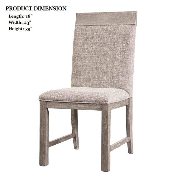 English Elm Transitional Westerham Arm Chair Set of 2 — Dark Cherry wood, upholstered comfort, gold-capped legs elegance Gray,Stone Gray 42 L x 22 W x 20 H B2741P406977