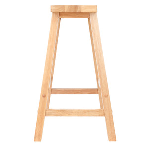 Winsome Wood Satori Saddle Seat Counter Stool - Stylish Natural Wood Stool With Comfort & Stability For Any Space Natural Solid Wood 84084-winsome-wood