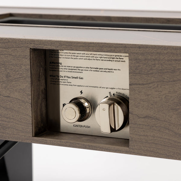 English Elm 42_Inch Contemporary Iron Fire Pit Table – Durable, Propane-Powered, Perfect For Outdoor Gatherings! W3131P277178