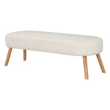 OSP Home Furnishings Cameron Bench White/Natural