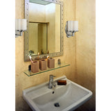 1LIGHT GLASS BATH BAR in SATIN NICKEL FINISH 84095/1 Elk Lighting