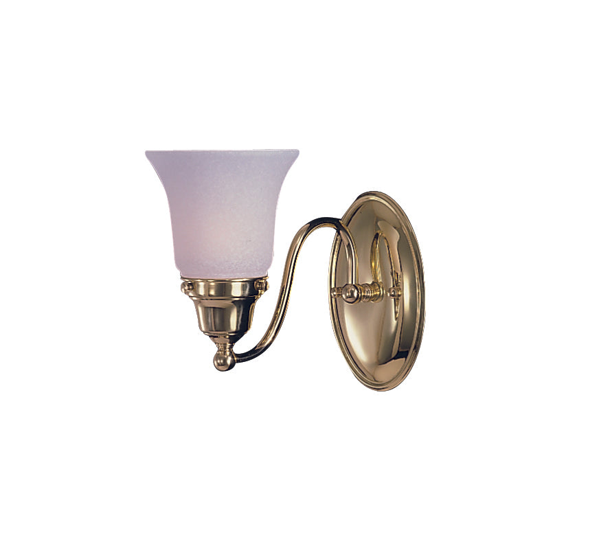 Framburg 1-light Handcrafted Magnolia Sconce With Curvaceous Arms – Elegant Lighting For Any Space Polished Brass Metal 8411 Pb