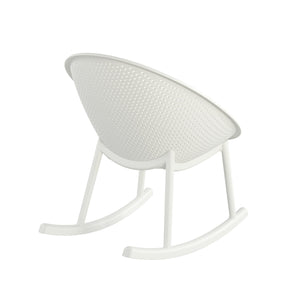 English Elm Christopher Knight Home® - Gable Weather-Resistant Rocking Chair Set of 2 — Durable Polypropylene Resin, Easy-Maintenance Outdoor Seating White N775P176710W