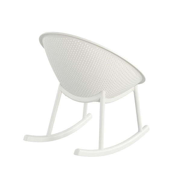 English Elm Christopher Knight Home® - Gable Weather-Resistant Rocking Chair Set of 2 — Durable Polypropylene Resin, Easy-Maintenance Outdoor Seating White N775P176710W
