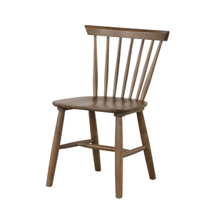 English Elm Mid-Century Upholstered Side Chair Pair with Rubberwood Frame, Curved Backrest and Cozy Seat Cushioning Walnut 23 L x 23 W x 28 H B2741P406730