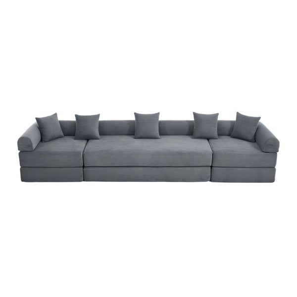 English Elm United We Win Convertible Sofa Bed - Plush Corduroy With Memory Foam, Perfect For Small Spaces! W1568S00252-GIGA