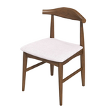 English Elm Ashcroft Furniture - Damian  Solid Wood Beige Dining Chair