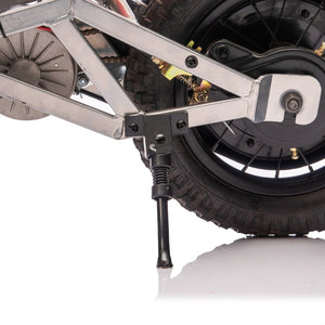 English Elm 24v 250w Kids Off-road Electric Motorcycle with Led Lights Bluetooth and Rear Suspension Orange W1578P203982