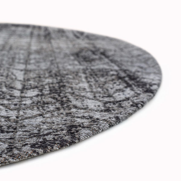 Louis de Poortere Mad Men Collection Geometric Step Pattern Area Rug Bold Contrast for Living Room or Office Harlem Contrast 9'6 x 9'6 120132