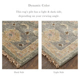 Feizy Rugs Carrington Hand Knotted Wool Rug - Timeless Oushak Motifs With Rich Colors And Durable Design Gray,Gold,Pink Wool 9826504fgrypnke50