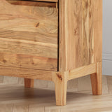 Christopher Knight Home® - Noble House - Amwiler Modern Handcrafted Acacia Wood Side Table, Natural