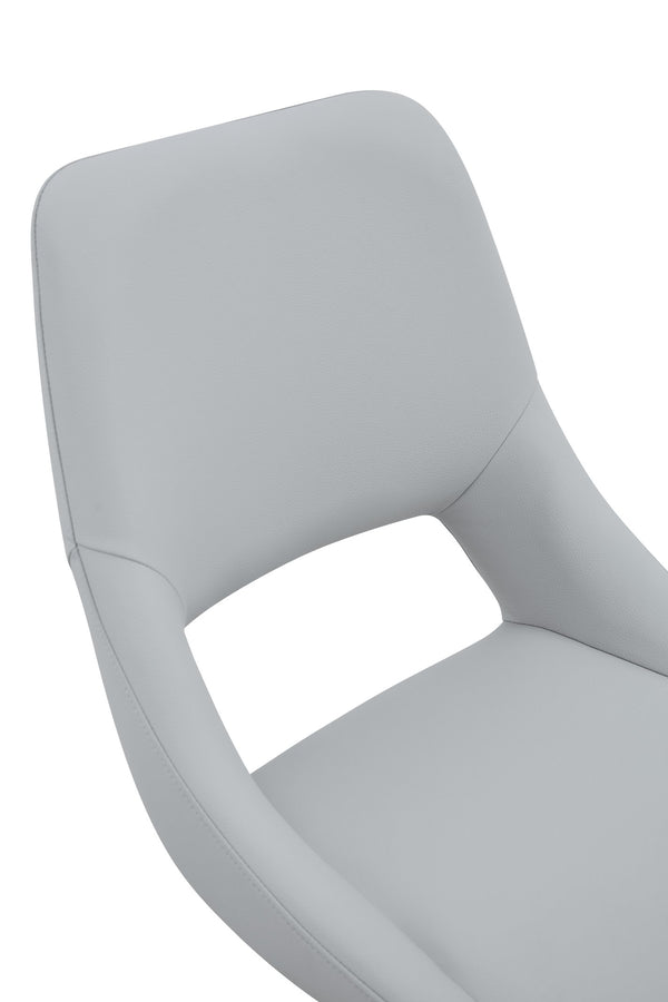 English Elm Dining Chairs Set Of 4 - Modern Swivel Seating With Scratch-Resistant Pu Leather & Gold Mesh Accents W3493P347173