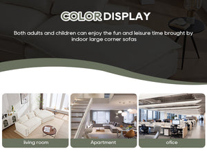 English Elm Modern Minimalist Modular Sectional Sofa - Plush Cloud Couch With Right-Facing Chaise For Cozy Living Spaces W2959S00014