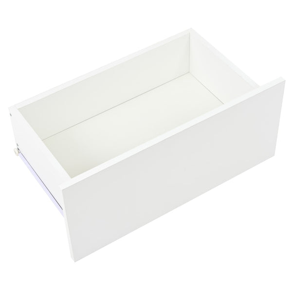 English Elm Six Drawers Multi-Functional White Desk With Removable Top – Versatile Storage For Home & Office W3871P369001-GIGA