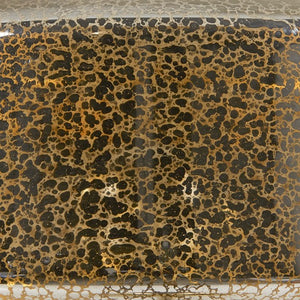 English Elm 17" Mercury Glass Table Lamp Gold - Elegant 17"H Glass Shade on Gold Iron Base, Sparkling Accent Light B035P264540