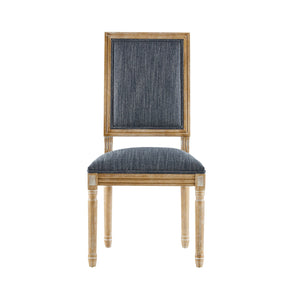 English Elm Christopher Knight Home® - [Set Of 4] French Country Dining Chairs - Elegant Upholstered Seats & Cane Backrest - Rustic Charm N767P263677H_4