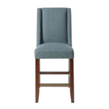 Madison Park Brody Modern/Contemporary Wing Counter Stool MP104-0041 Blue