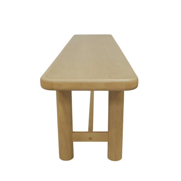 Alpine Furniture Hudson Solid Wood Dining Bench In Light Oak — 72" Minimalist Seat With Reinforced Crossbar Support And Versatile Use 8440-03